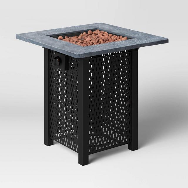 30" Square Lattice Outdoor LP Fire Pit - Threshold™