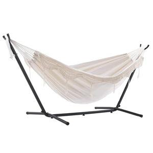 Double Cotton Hammock with Stand, Cotton, Natural