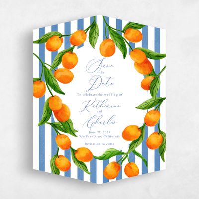 Blue Diamond Wedding Save the Date - Tropea Classic