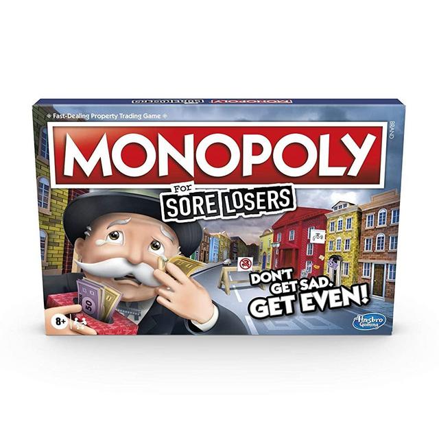 Hasbro Gaming Monopoly for Sore Losers Board Game for Ages 8 and Up, The Game Where it Pays to Lose