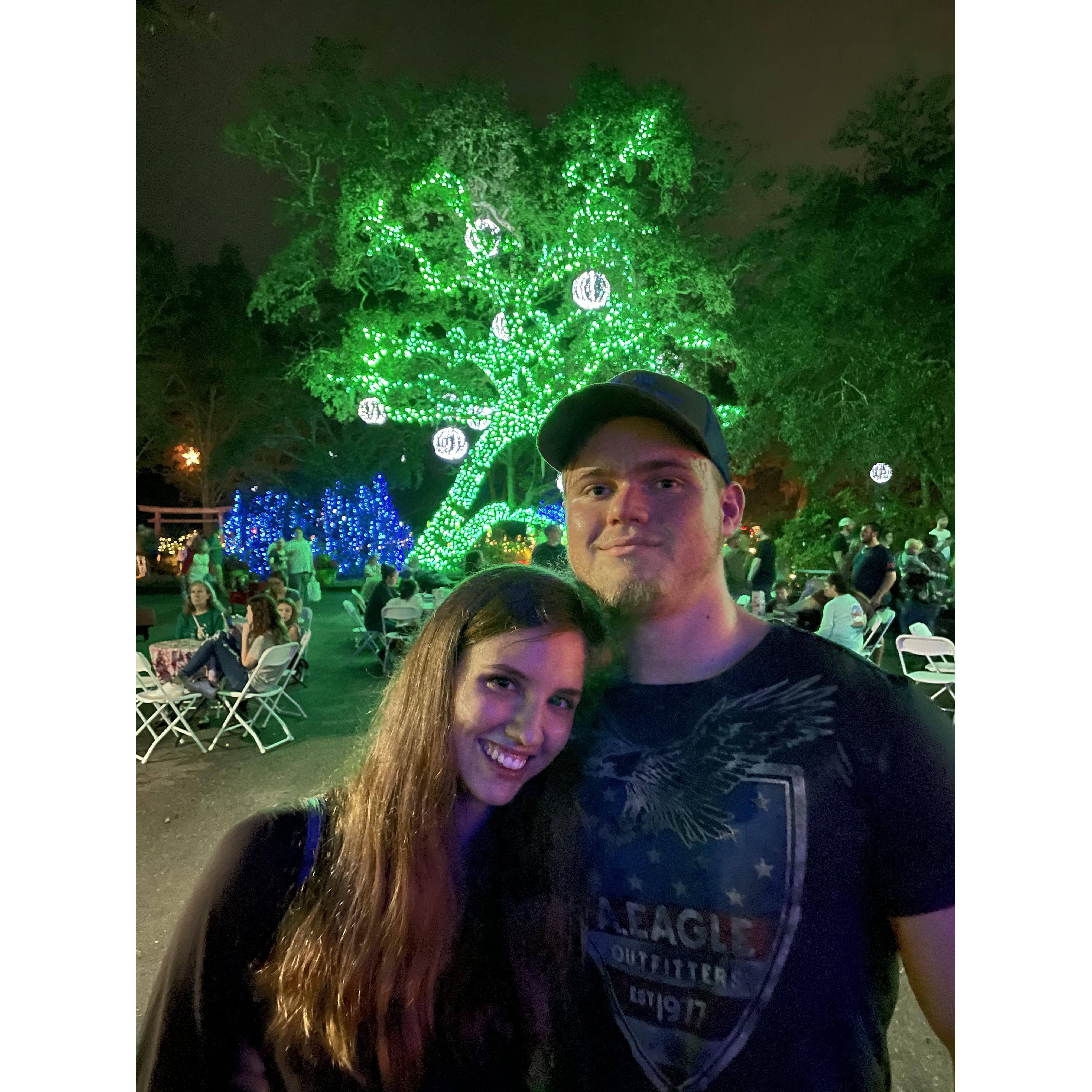 First time going to see Christmas lights together!