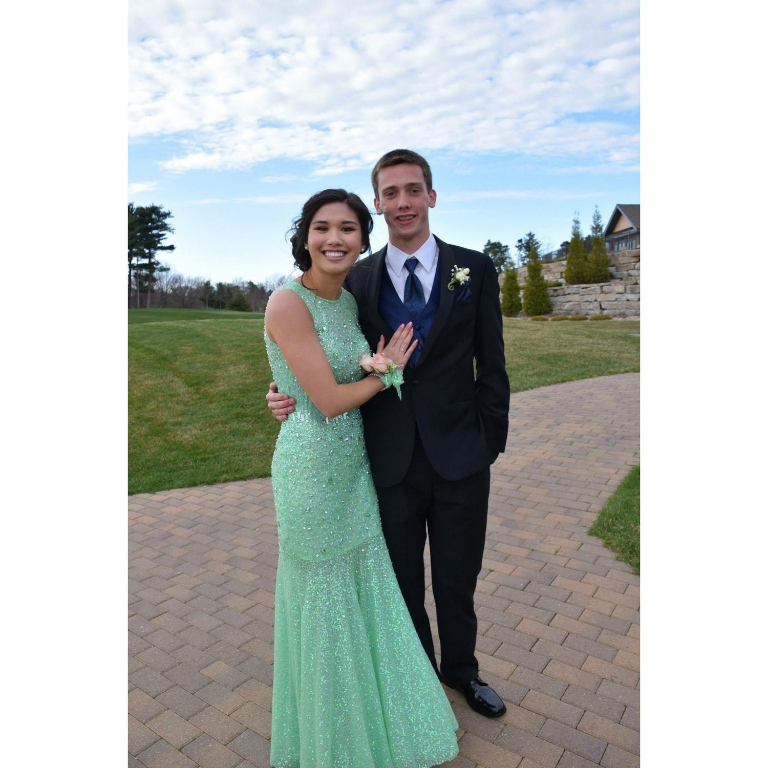 A throwback to our senior prom!