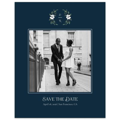 Blue Country Wedding Digital Save the Date - Melcher Photo