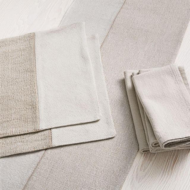 Cotton Canvas Table Linens, Belgian Flax, Set