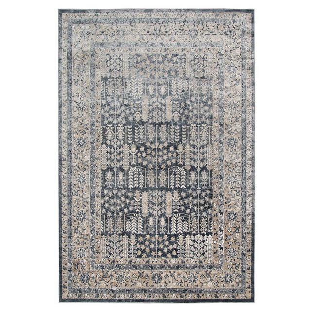 Odell Persian-Style Rug, 5.3 x 7.7, Navy Multi