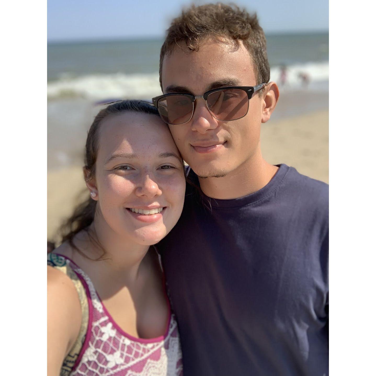 Our first date at the beach