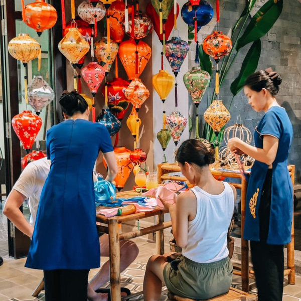 Taller de linternas en Hoi An