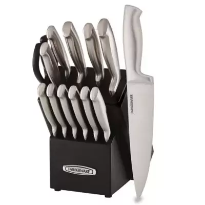 Farberware® Edgekeeper™ Pro Self-Sharpening 13-Piece Stainless Steel Knife Block Set