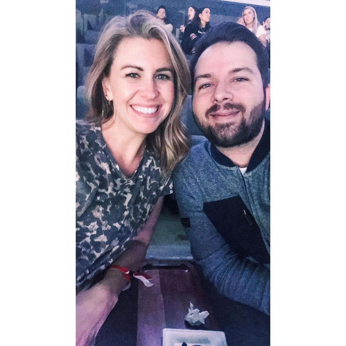 Last minute Hawks date night- November 2019