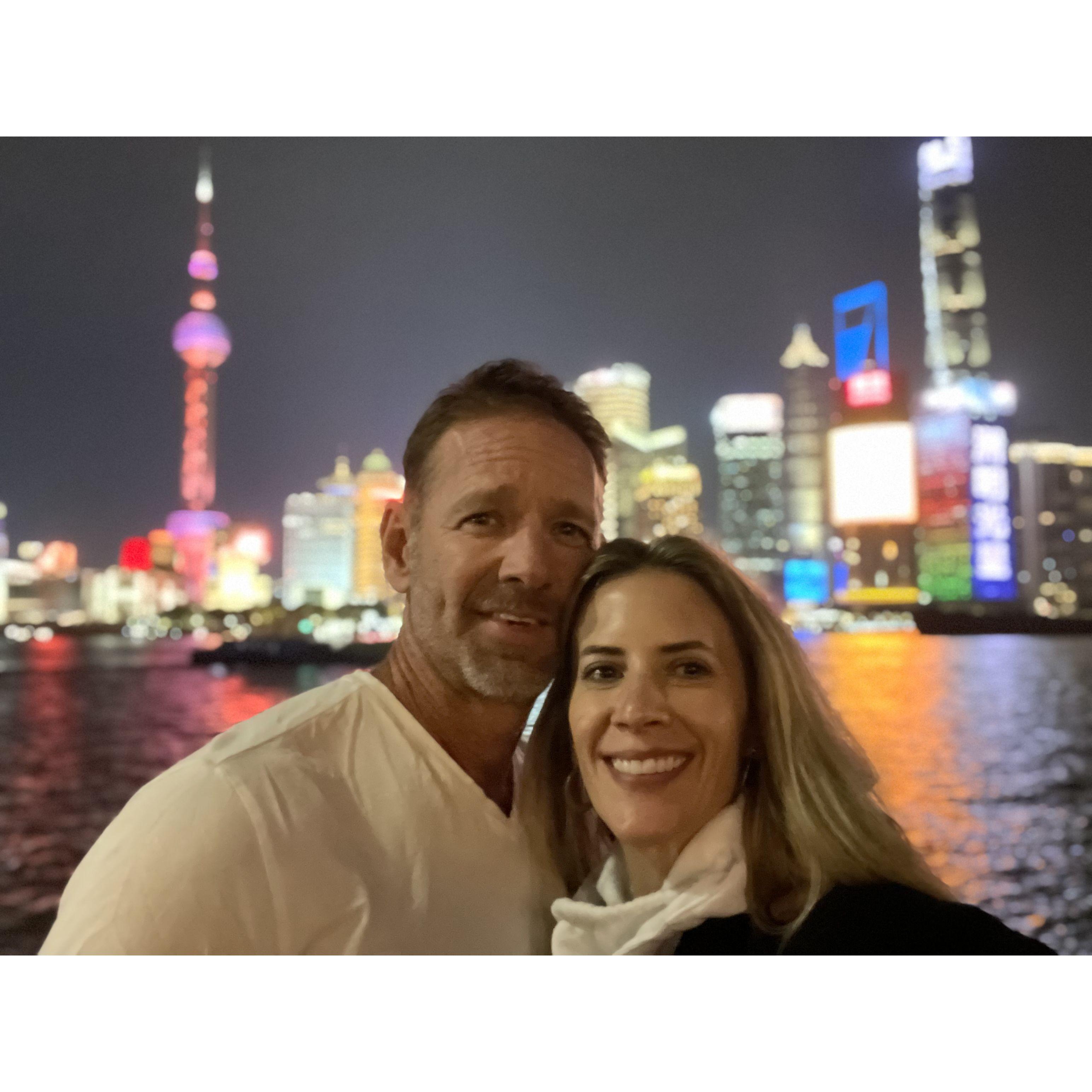 The Bund in Shanghai. Where we got engaged. :)