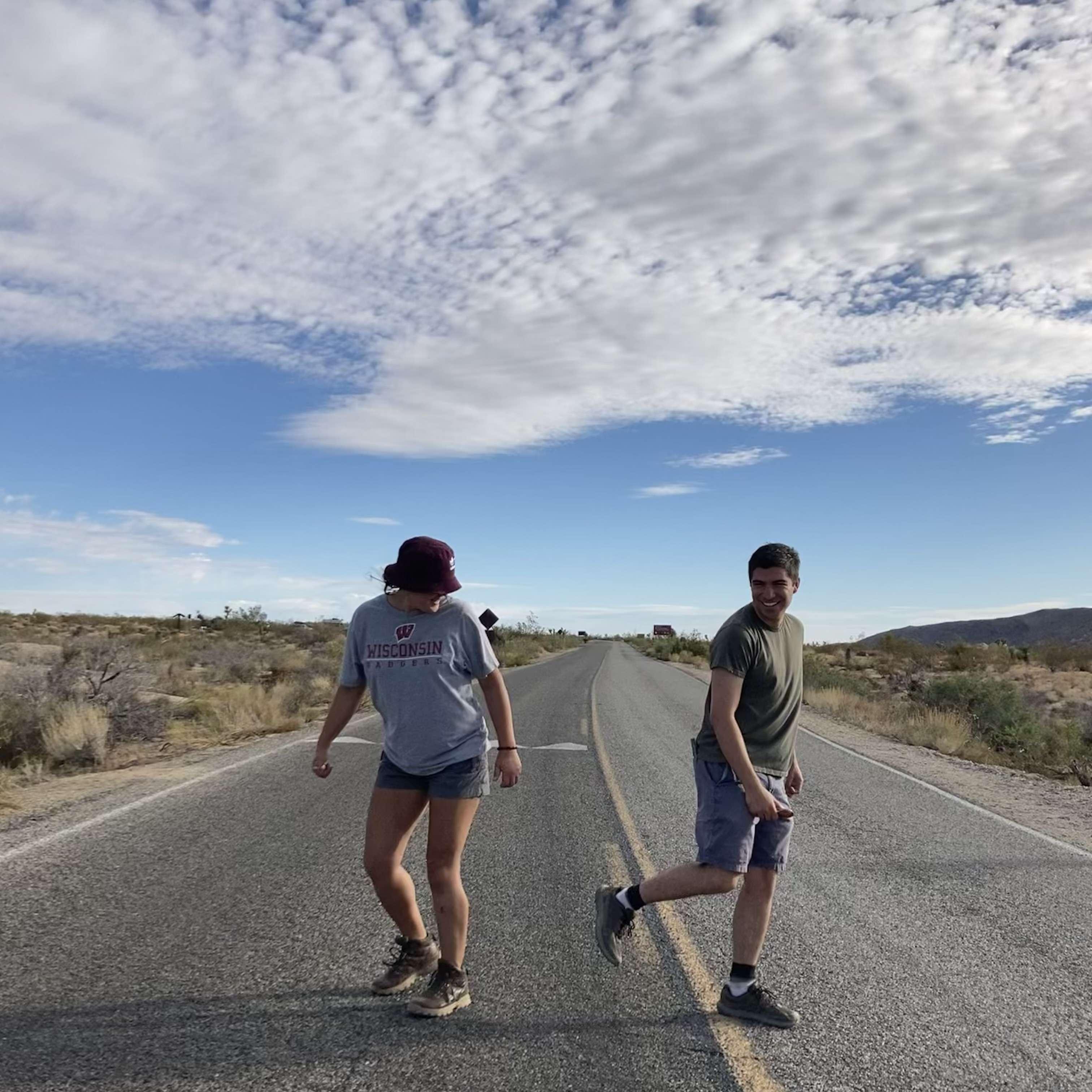 Also in Joshua Tree, we kindly asked tourists to take a picture of us.