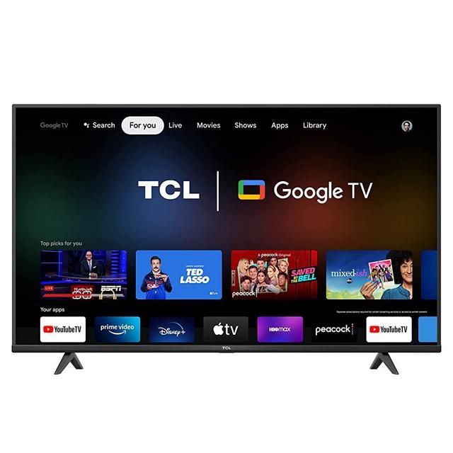 TCL 55" Class 4-Series 4K UHD HDR Smart Google TV – 55S446, 2022 Model