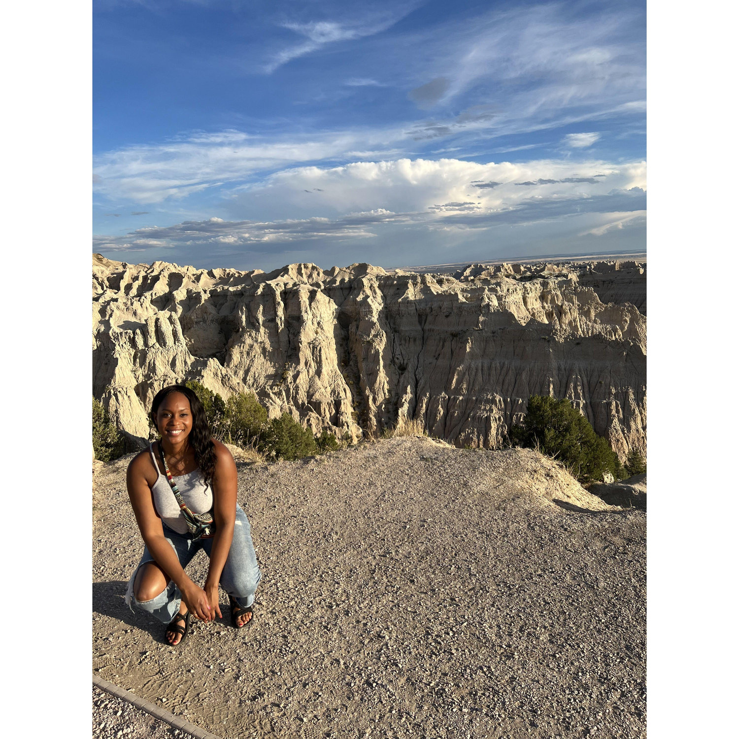 During our roadtrip moving from Seattle to Chicago, we stopped in South Dakota to see the Badlands (and saw bison upclose!)