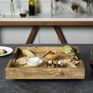 Gourmet Basics Avery Square Lazy Susan Serving Tray