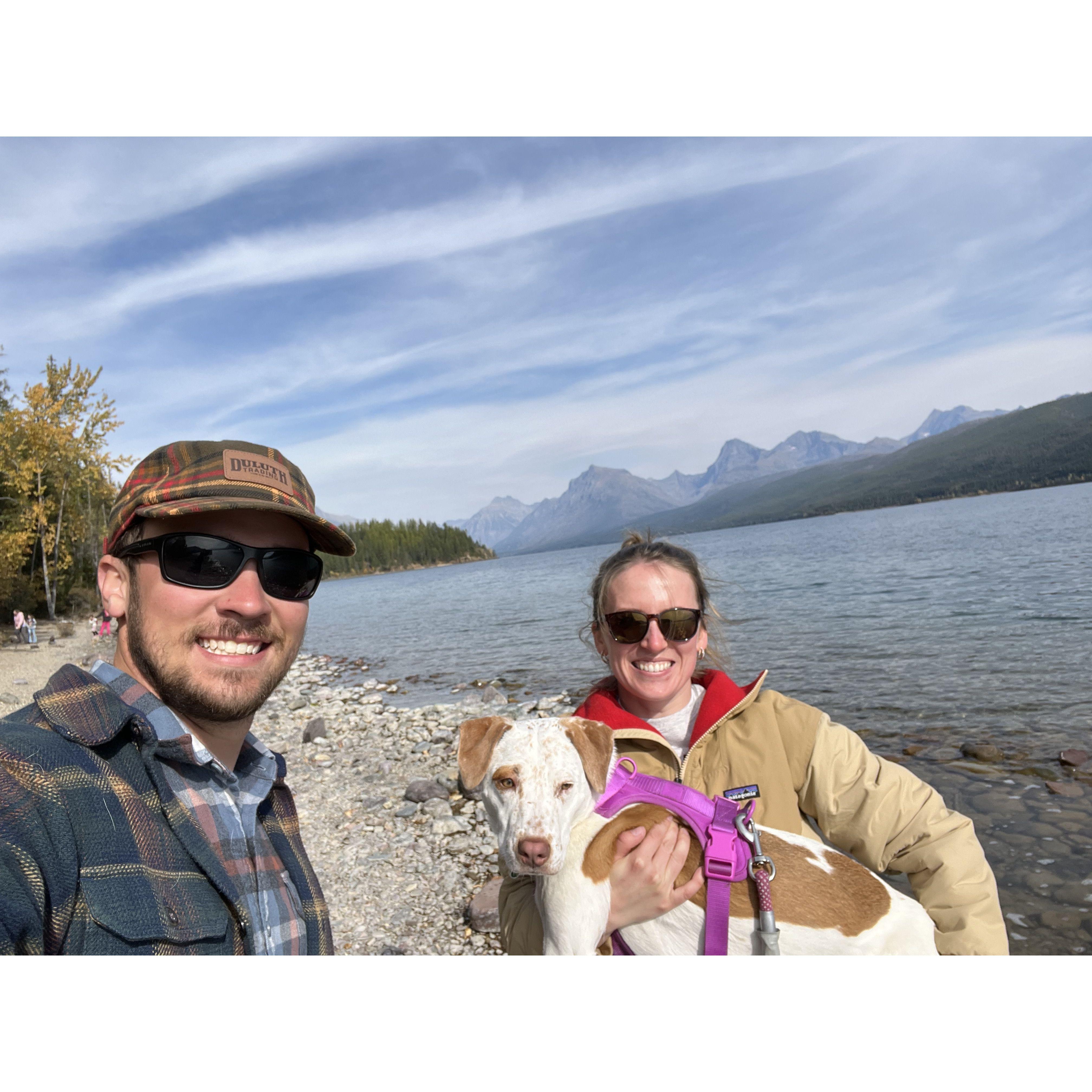 Glacier National Park and Anthony wearing too much flannel