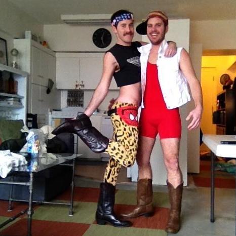The day we met. Beer pong tourney and photoshoot in costumes from James' closet. 1.4.2013.
