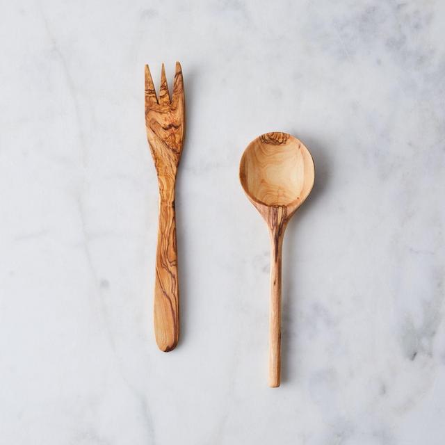 Hand-Carved Olivewood Serving Set