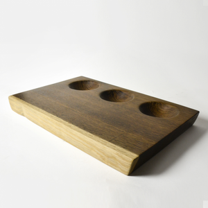 WOODEN PALATE FUMED OAK 3 DIP BOARD