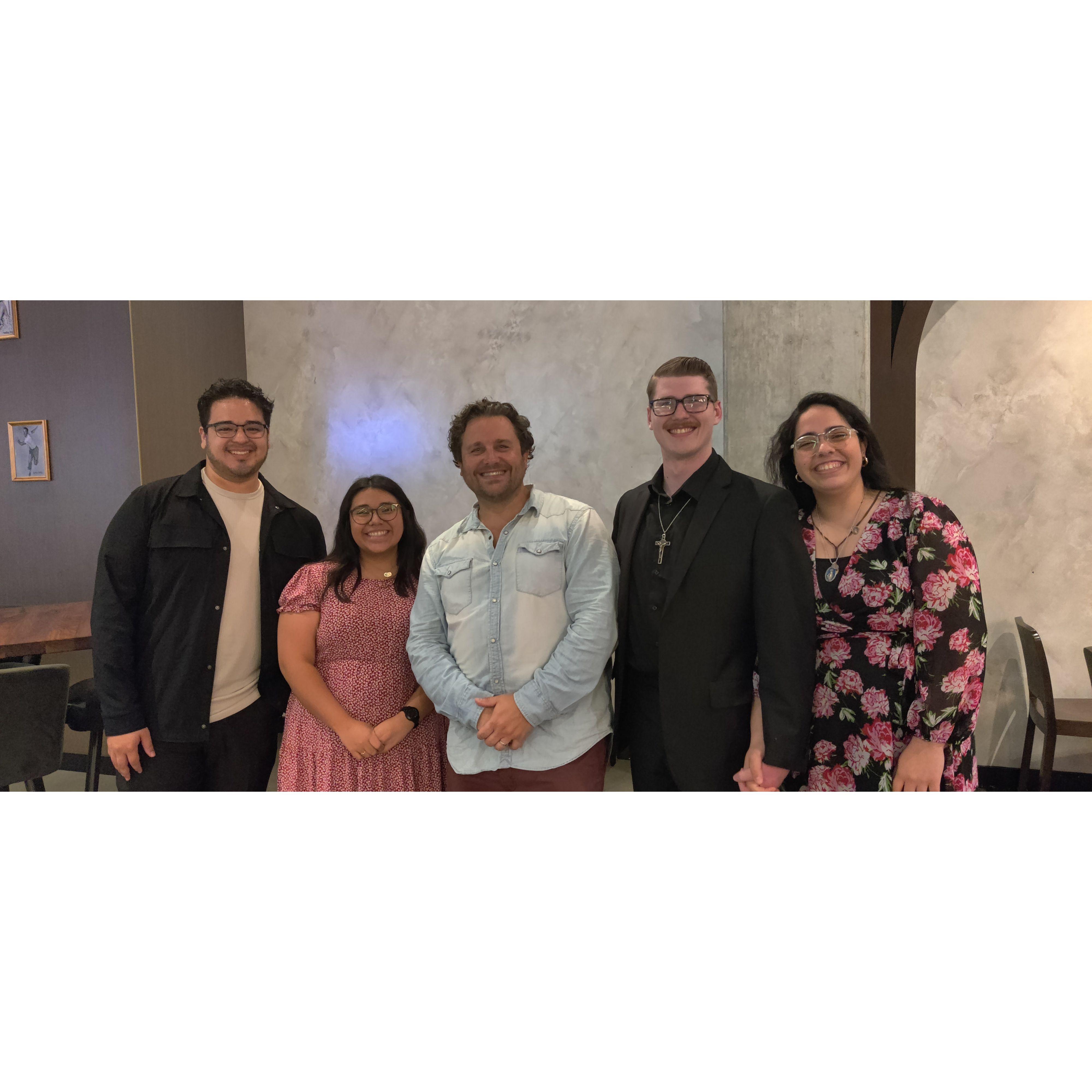 After watching Il Trovatore at the HGO, Josh, Rosie, Adelle, and I got the chance to meet Michael Spyres (the lead tenor in the show)!