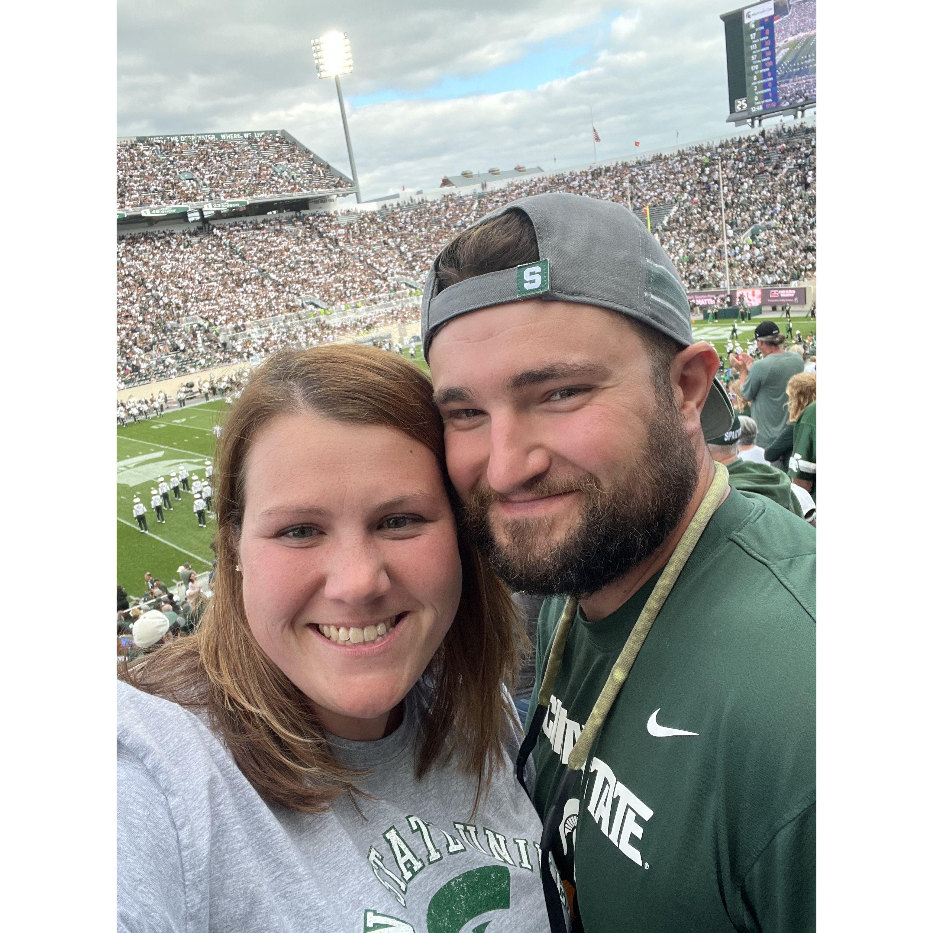 I also can't believe I attended a Michigan State game!