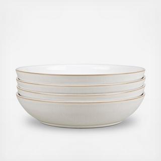 Natural Canvas Pasta Bowl, Set of 4