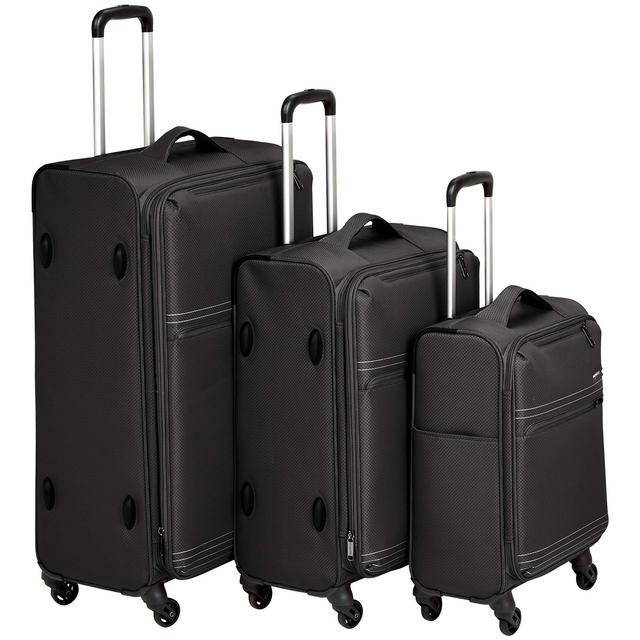 AmazonBasics 3-Piece Set (22&quot;, 27&quot;, 32&quot;), Black