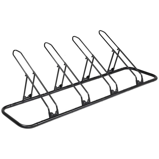 CyclingDeal Bike Rack Floor Parking Bike Stand for up to 6 Bicycles | Indoor, Home & Garage Storage Rack | Stable & Secure Bicycle Stand w/Tire Grooves Up to 29", Holding Plates & Custom Spacing