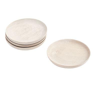 Chateau Acacia Wood Coasters, Set of 4 - White