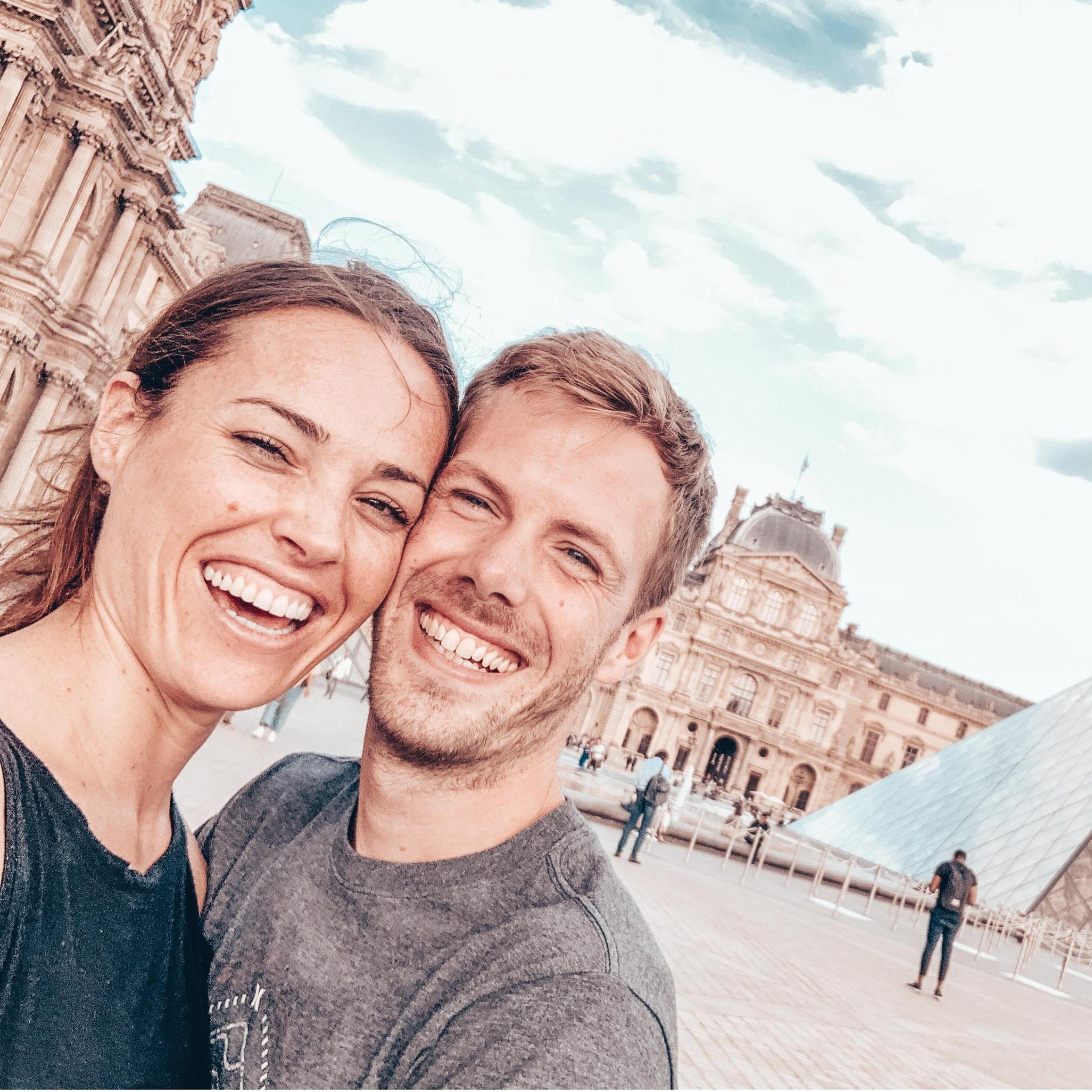 Meeting each other in Paris this summer after a month of not seeing each other!