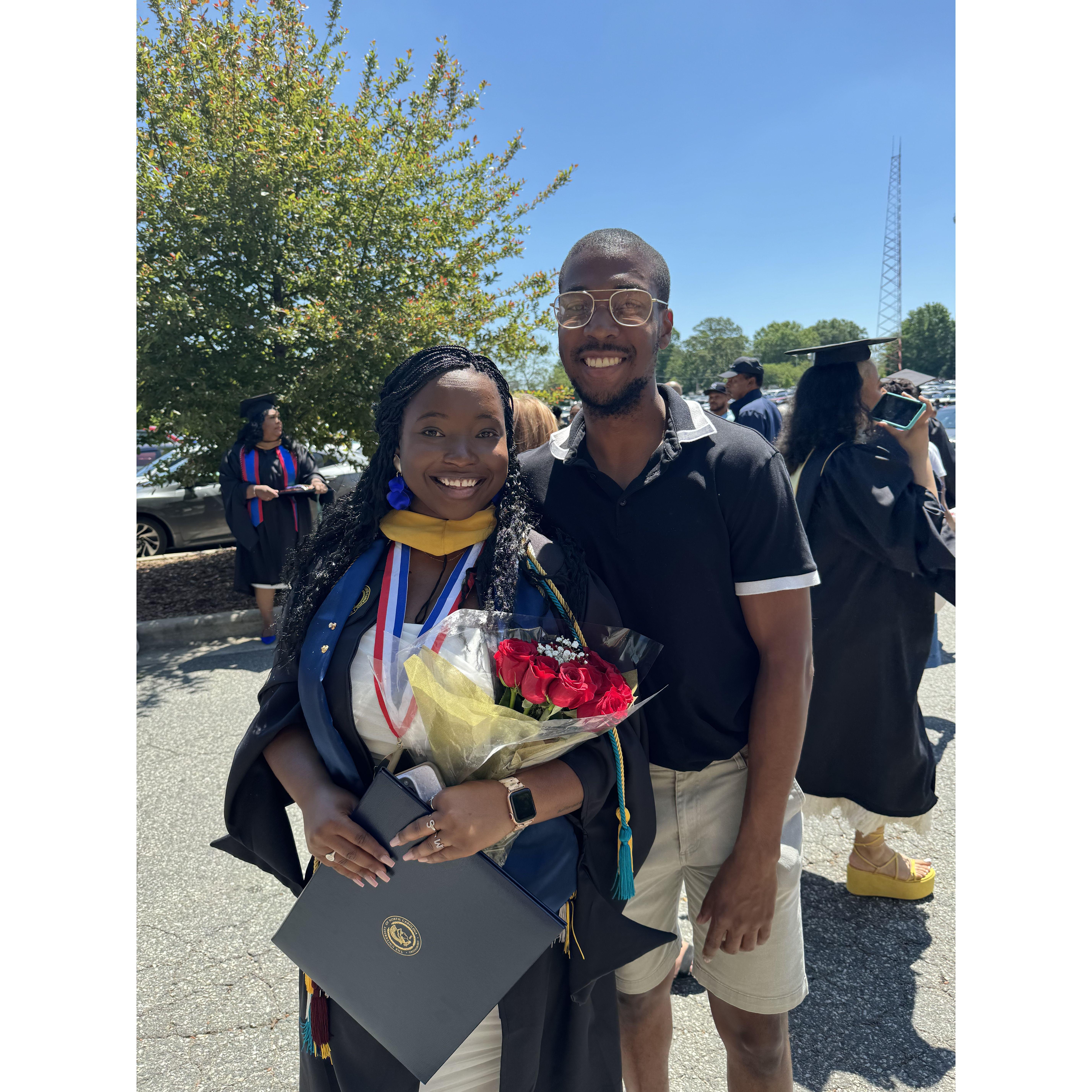 Jaleeia's graduate school graduation