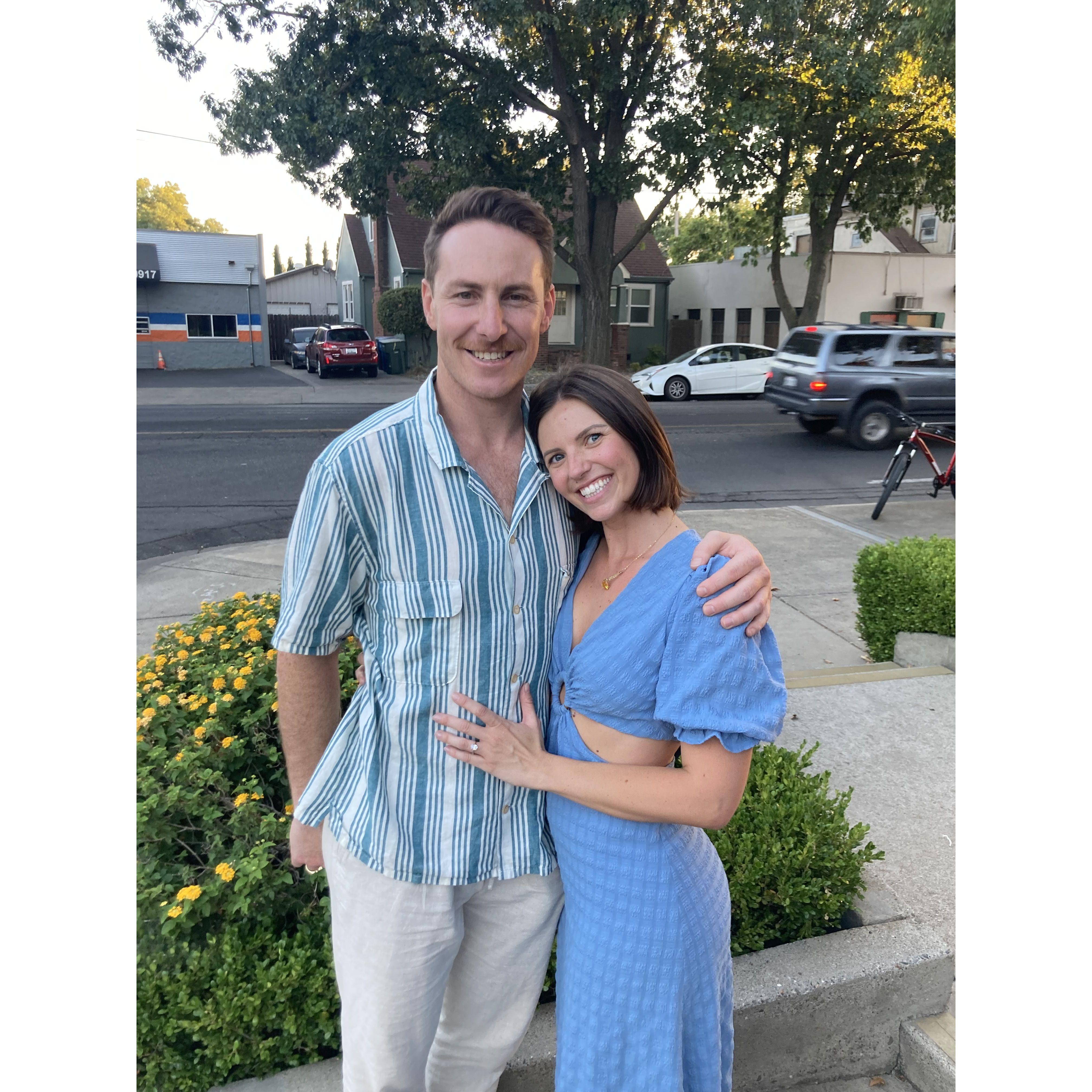 Our engagement dinner
