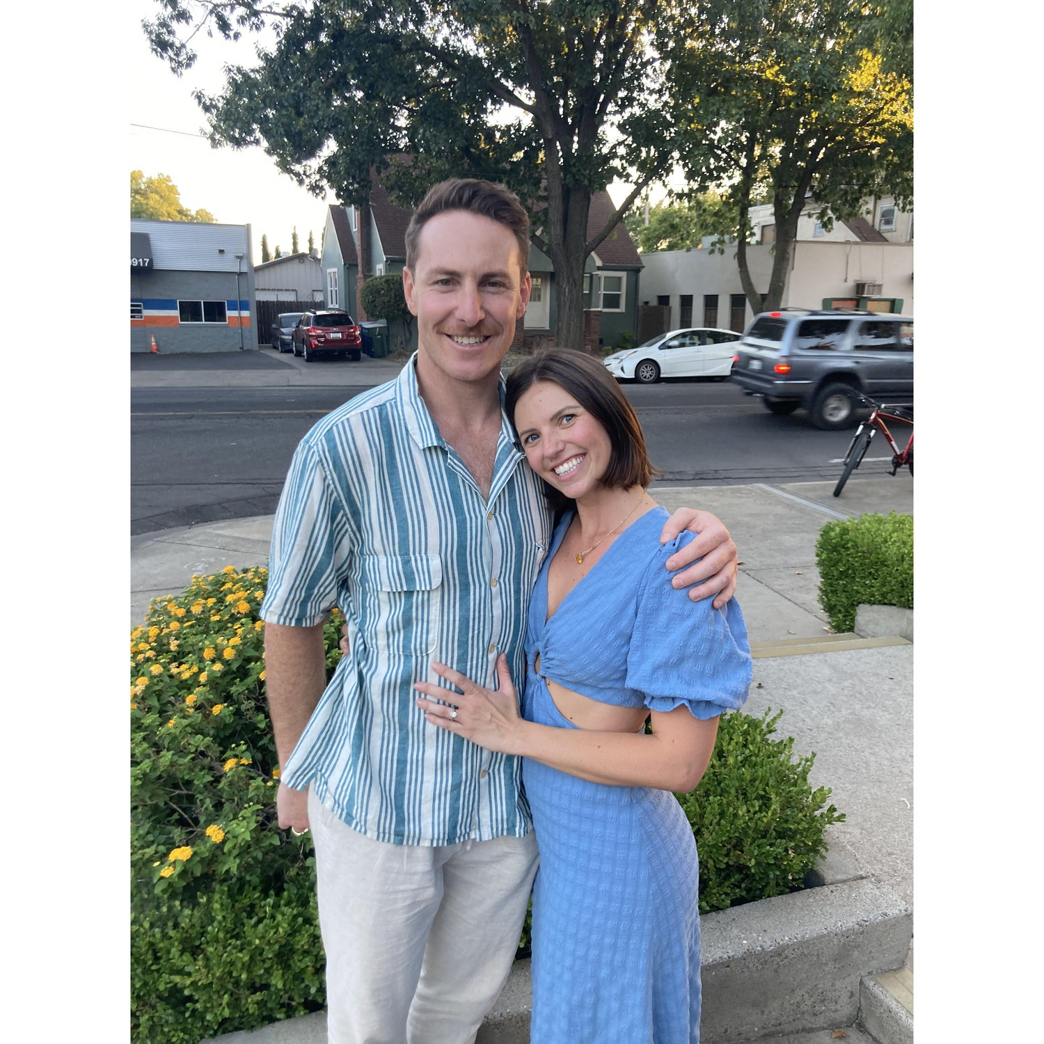 Our engagement dinner