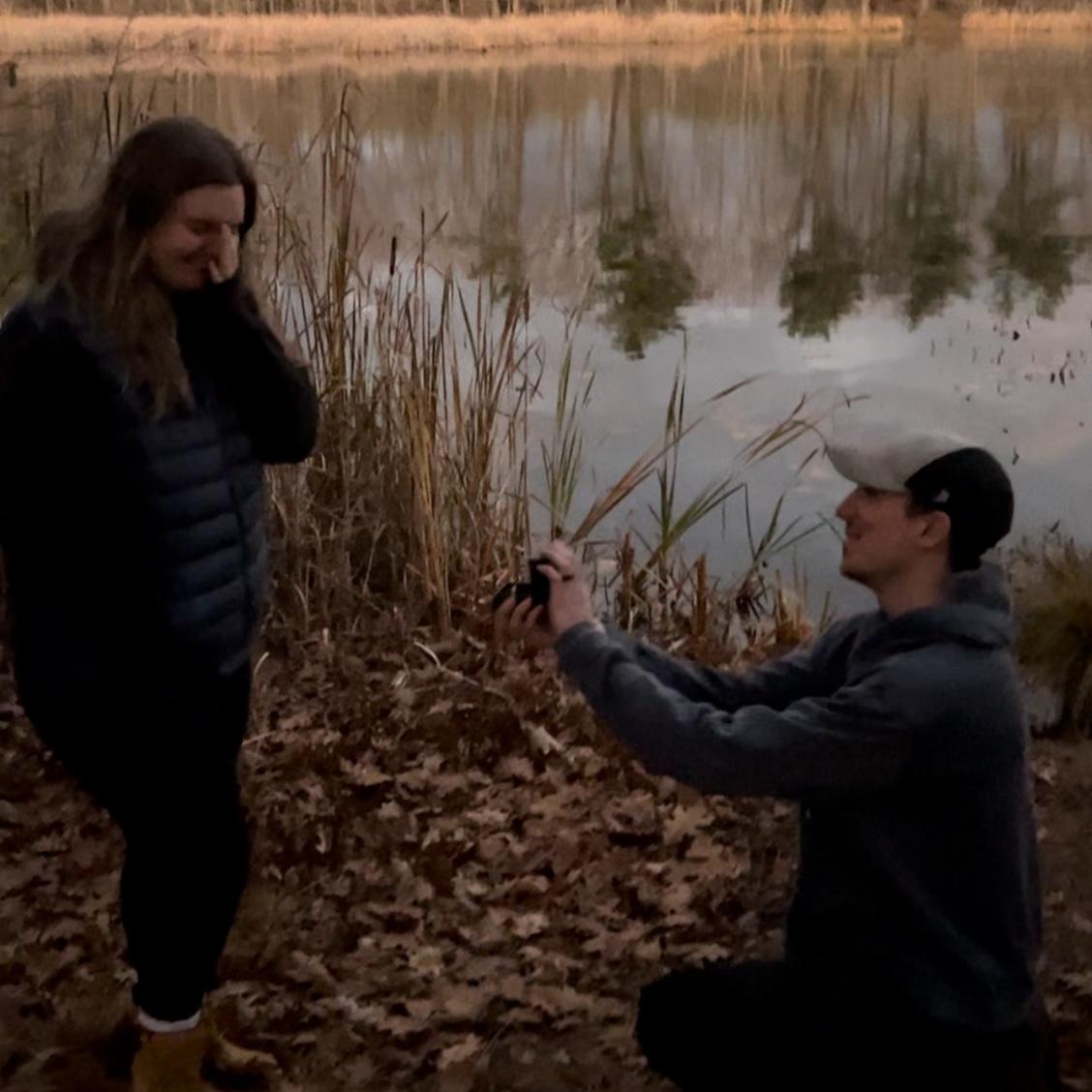 The day she said yes!