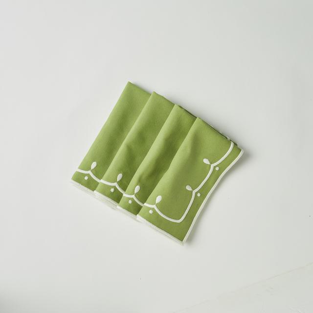 Poppy Sage Napkins - Set of 4