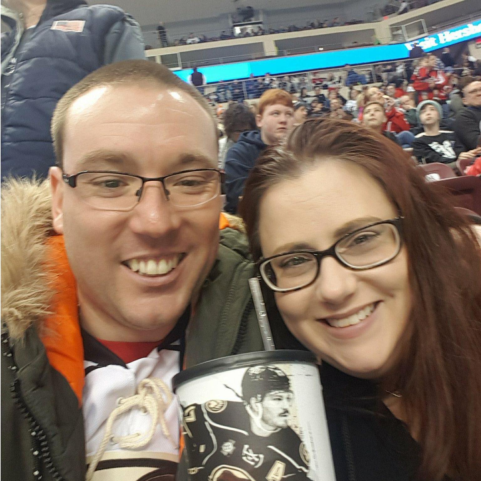 Thanks to good friends, we enjoyed several Hershey Bears games in February 2018!