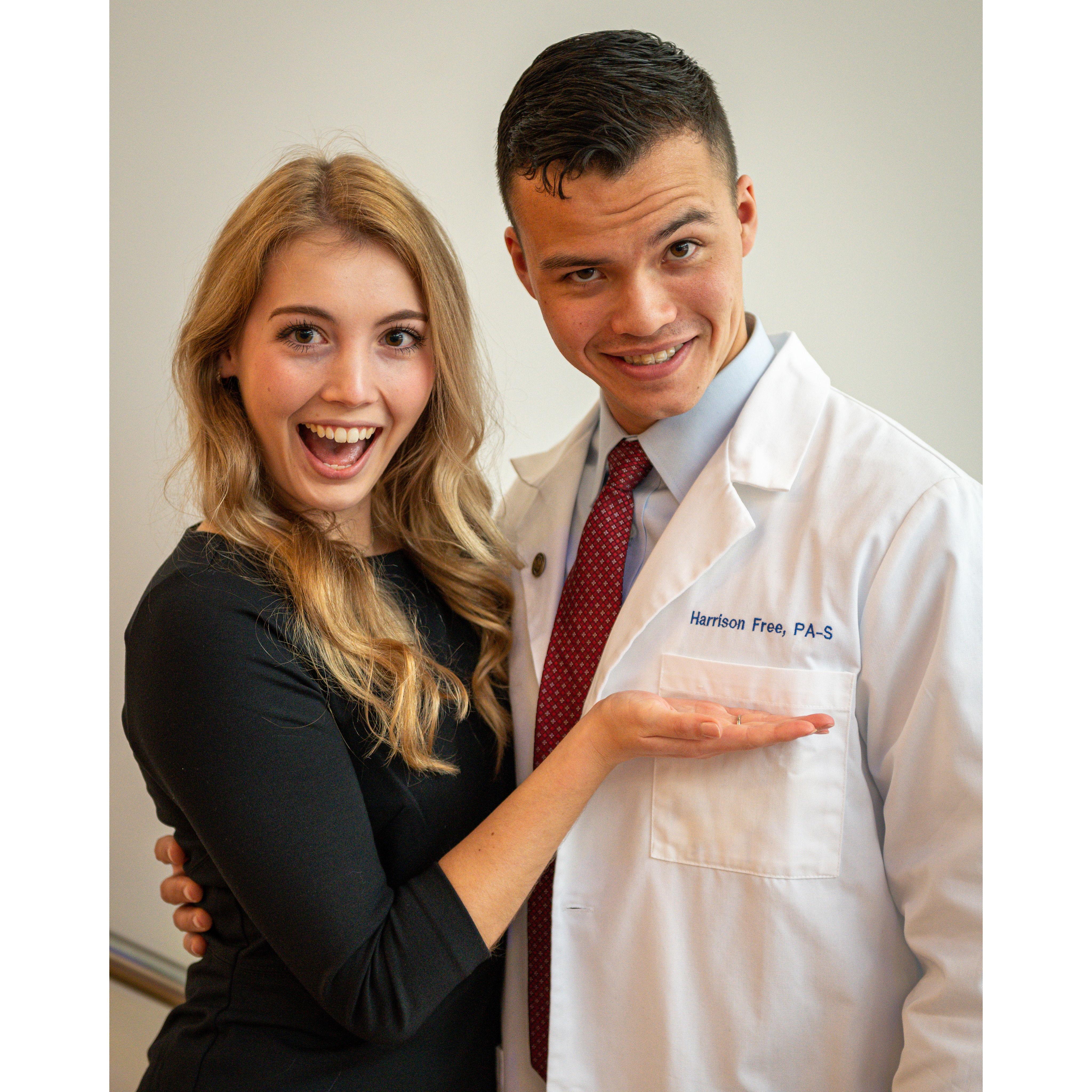 Harry's White Coat Ceremony, Lexington, 2020