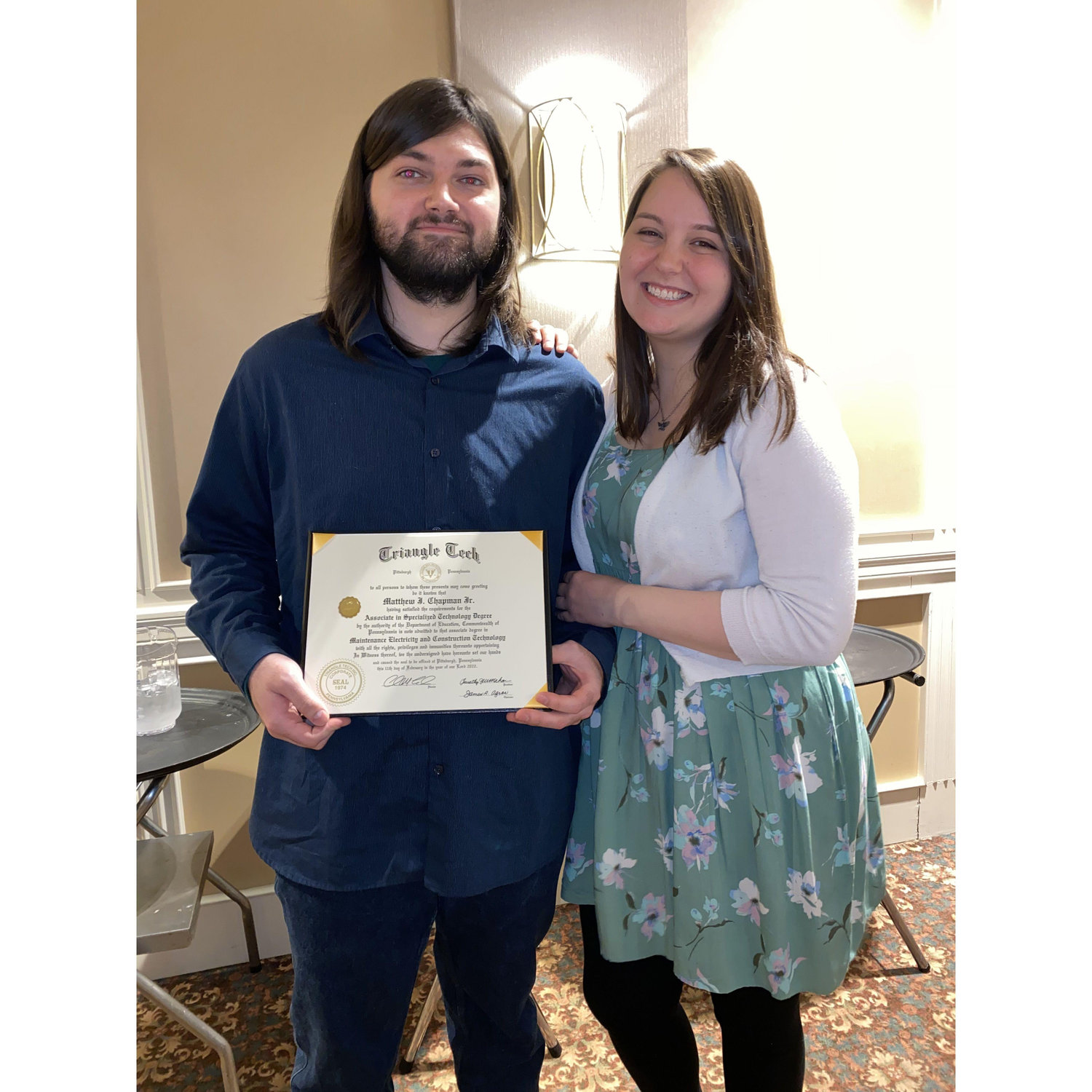 Matt's Triangle Tech Graduation!