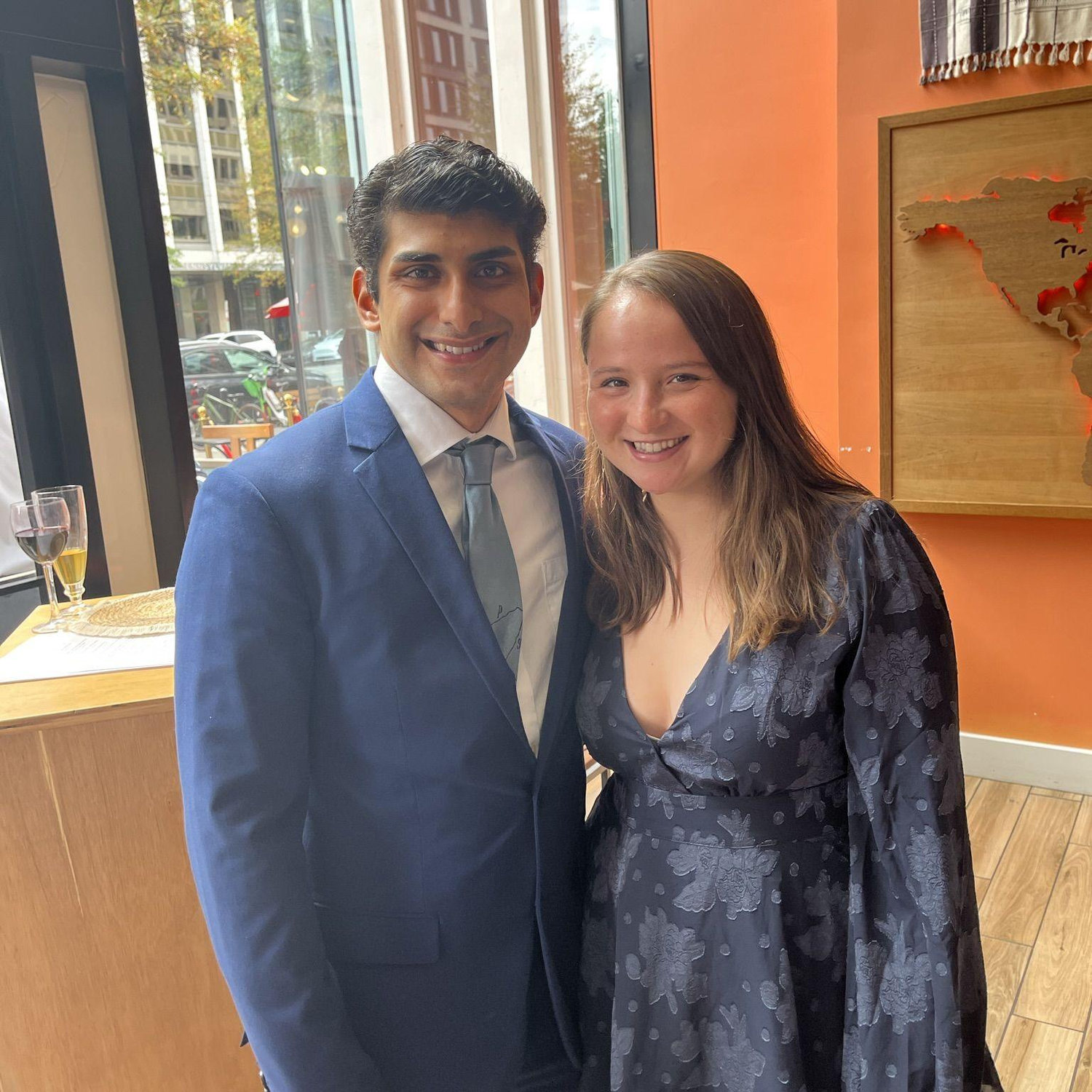 Dressed up and fancy for our friend's DC wedding reception!
