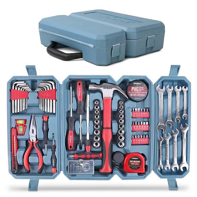 Hi-Spec 73 Piece Home & Garage Multi Tool Kit Set. Practical Hand Tools for DIY Repair & Maintenance in The Home, Garage and Workshop. All in a Swing-Door Carry Case