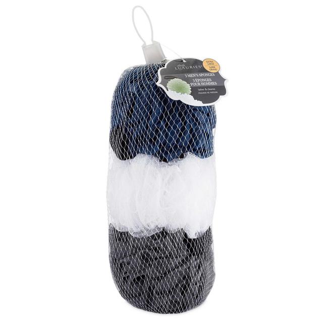 Paris Presents Daily Luxuries 3-Pack Men's Sponge
