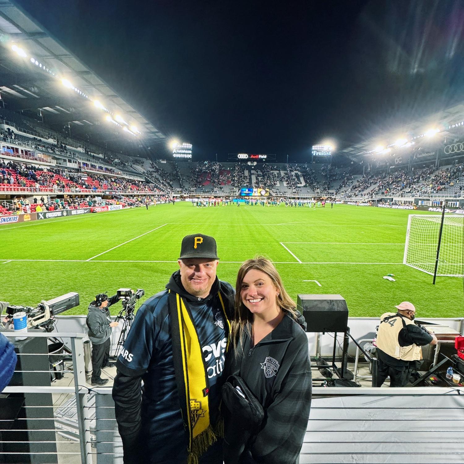 Spirit home opener at Rowdy Audi 🖤💛