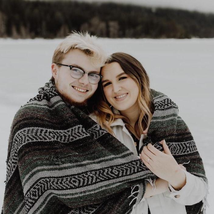 Our engagement photos by Maddy Hedman taken at Lake Wenatchee <3