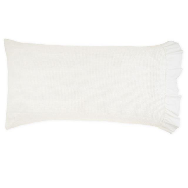 Wamsutta® Vintage Blythe Jacquard Ogee Waffle Textured King Pillow Sham in White