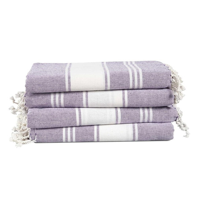 LANE LINEN Beach Towels 4 Pack Oversized - Turkish Towel Set, Pre-Washed Oversized Beach Towel, Quick Dry Beach Towels for Travel, Large Pool Towels, 39"x71" - Day Break
