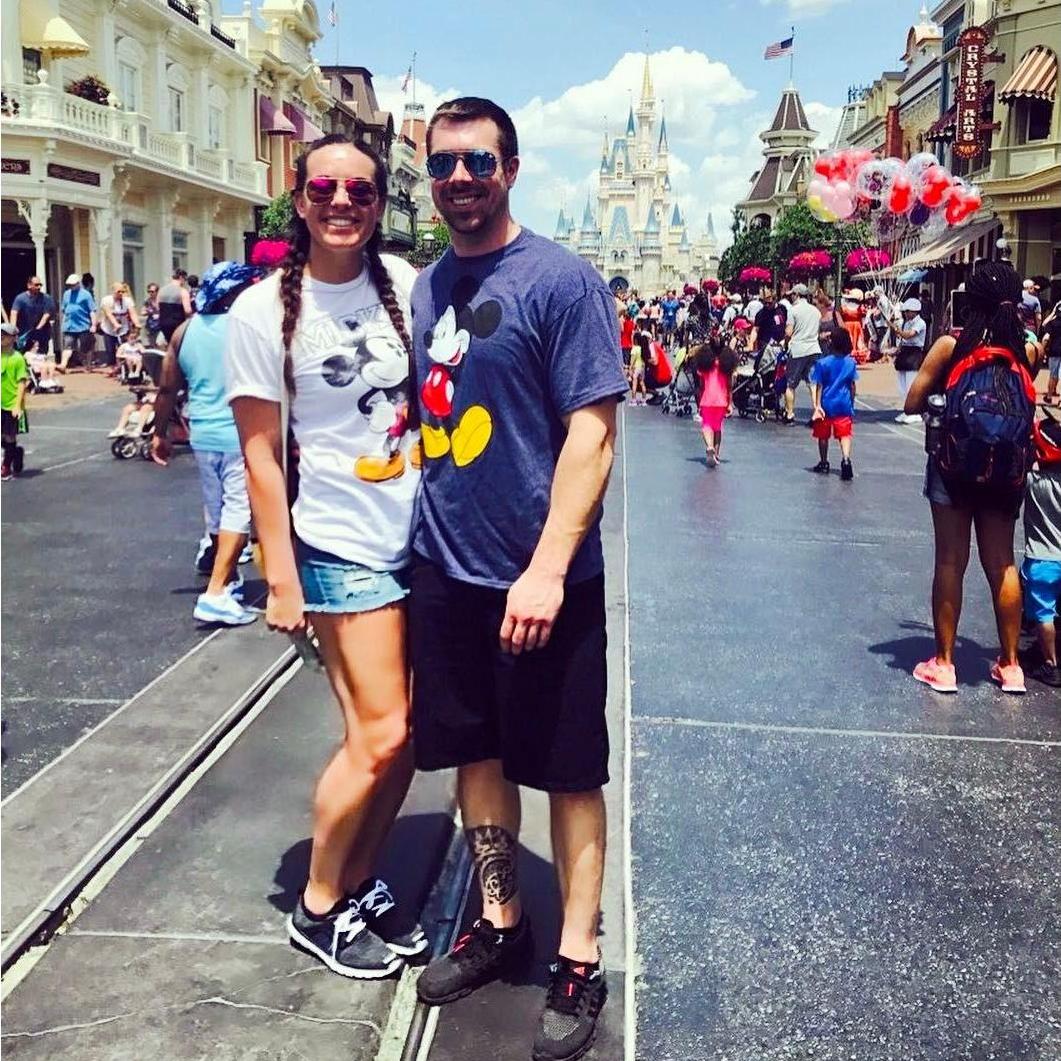 Disneyworld!! This was our vacation after getting engaged in California at Ashley's parents house.