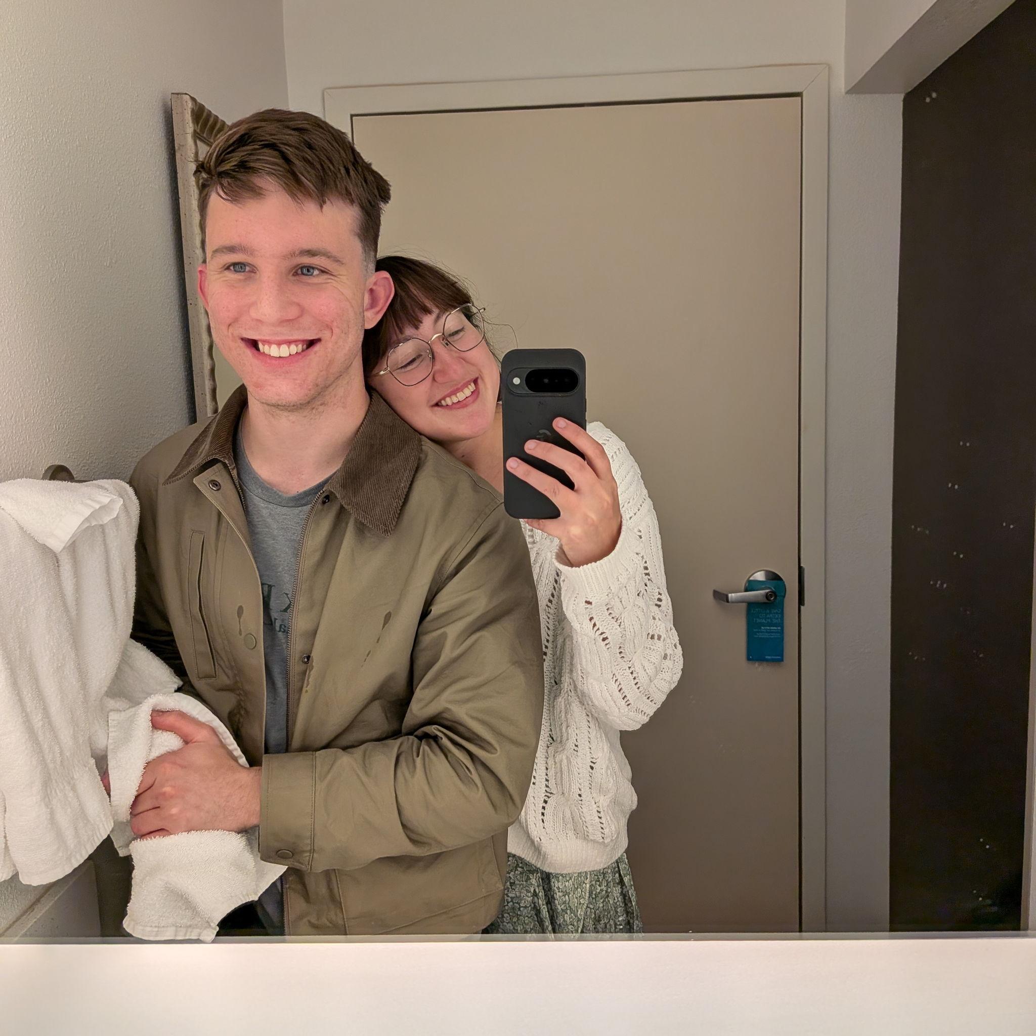 A month before and she doesn't suspect a thing :)