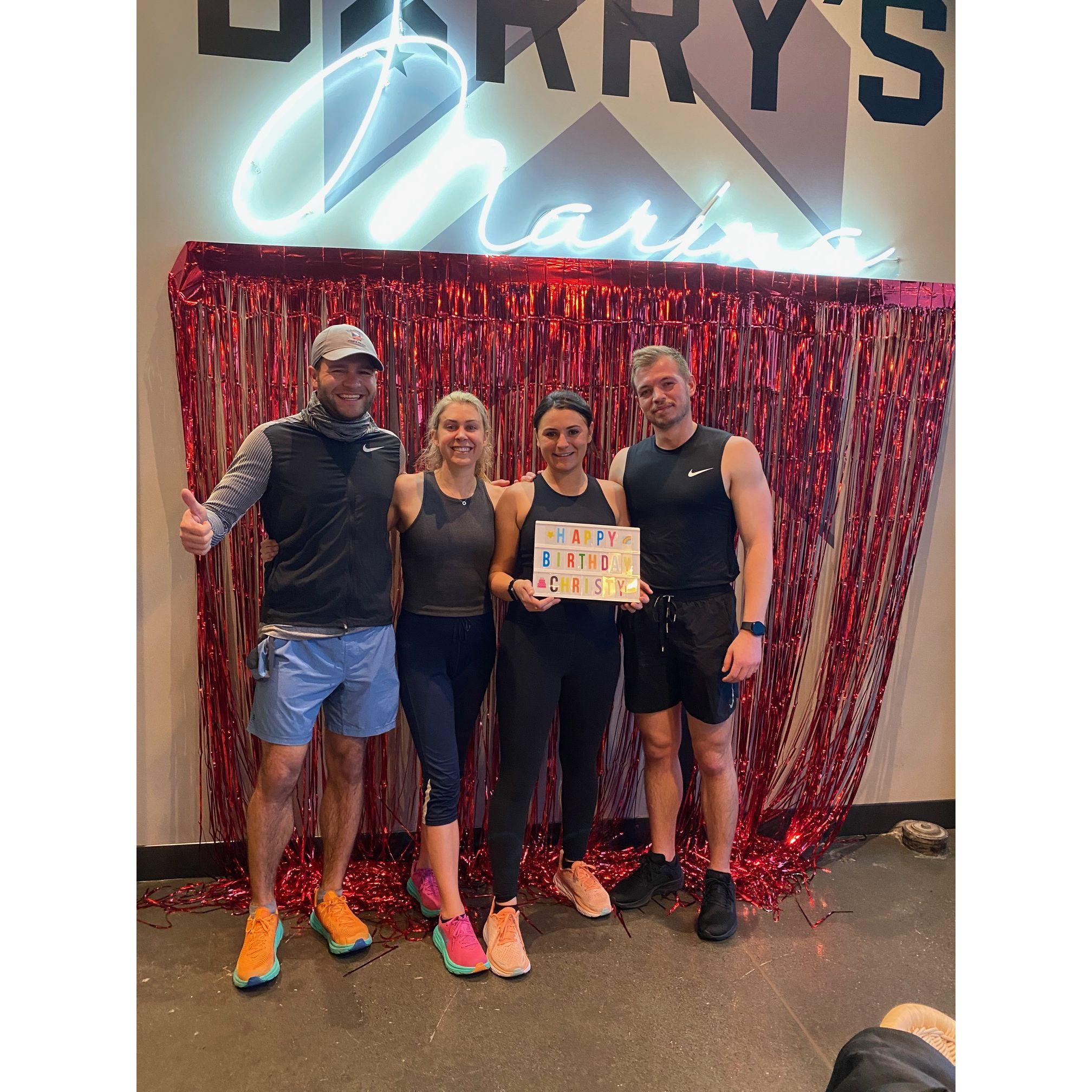 Christy's Barrys Bday Workout