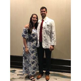 Kyle's white coat ceremony.
