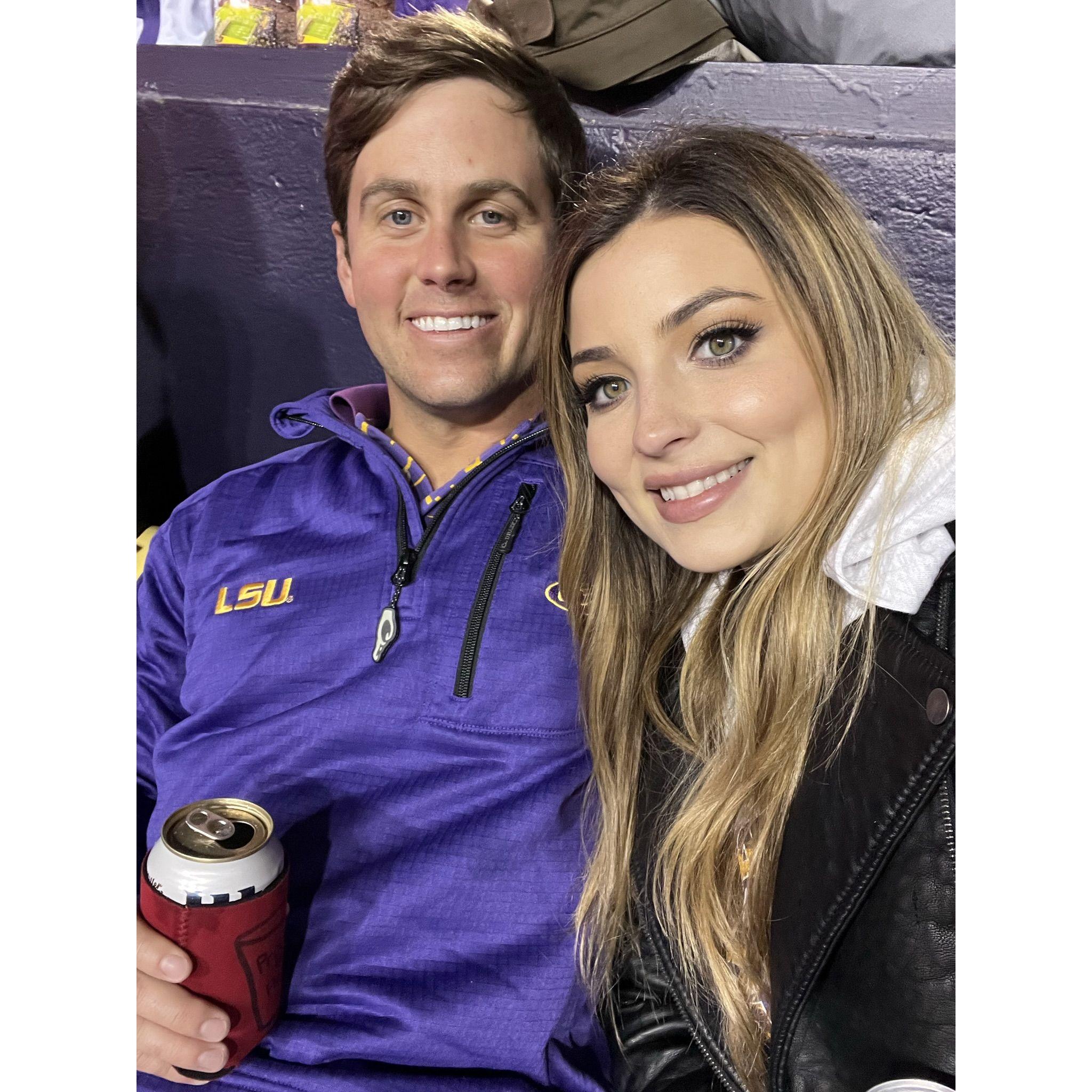 First LSU Football game together