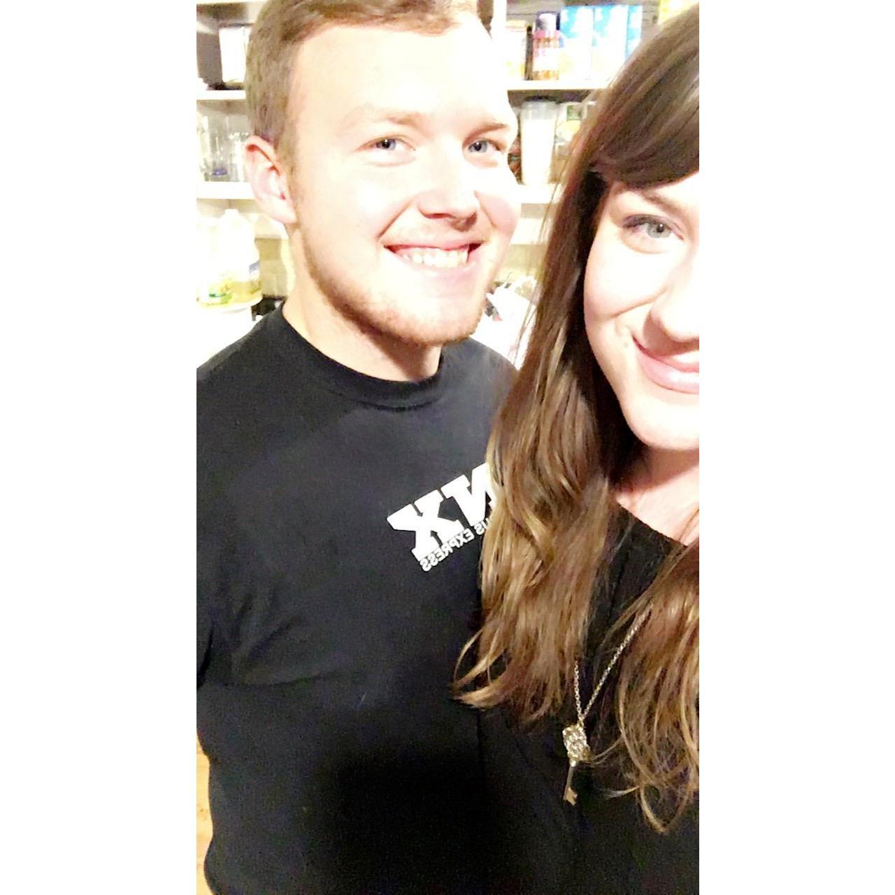 Our first New Year's together.